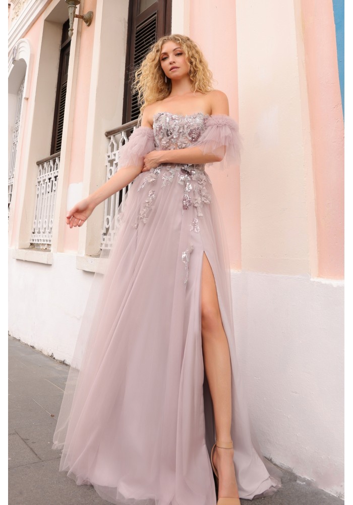 Prom / Evening Floral Lace Gown