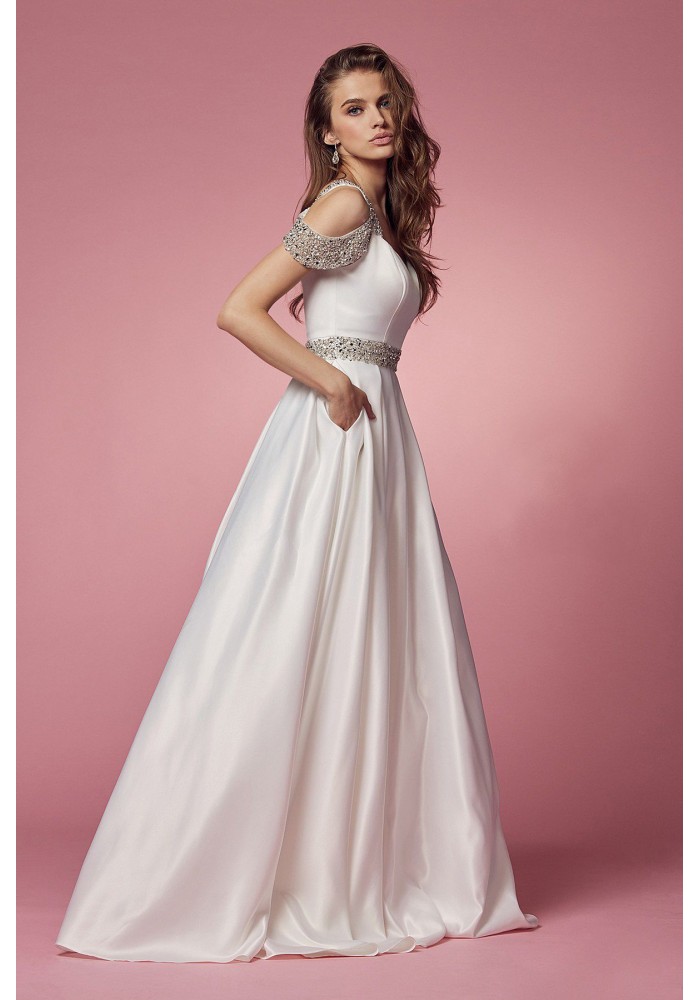 A-line Gown With Sweetheart Neckline - CH-NAR224PW