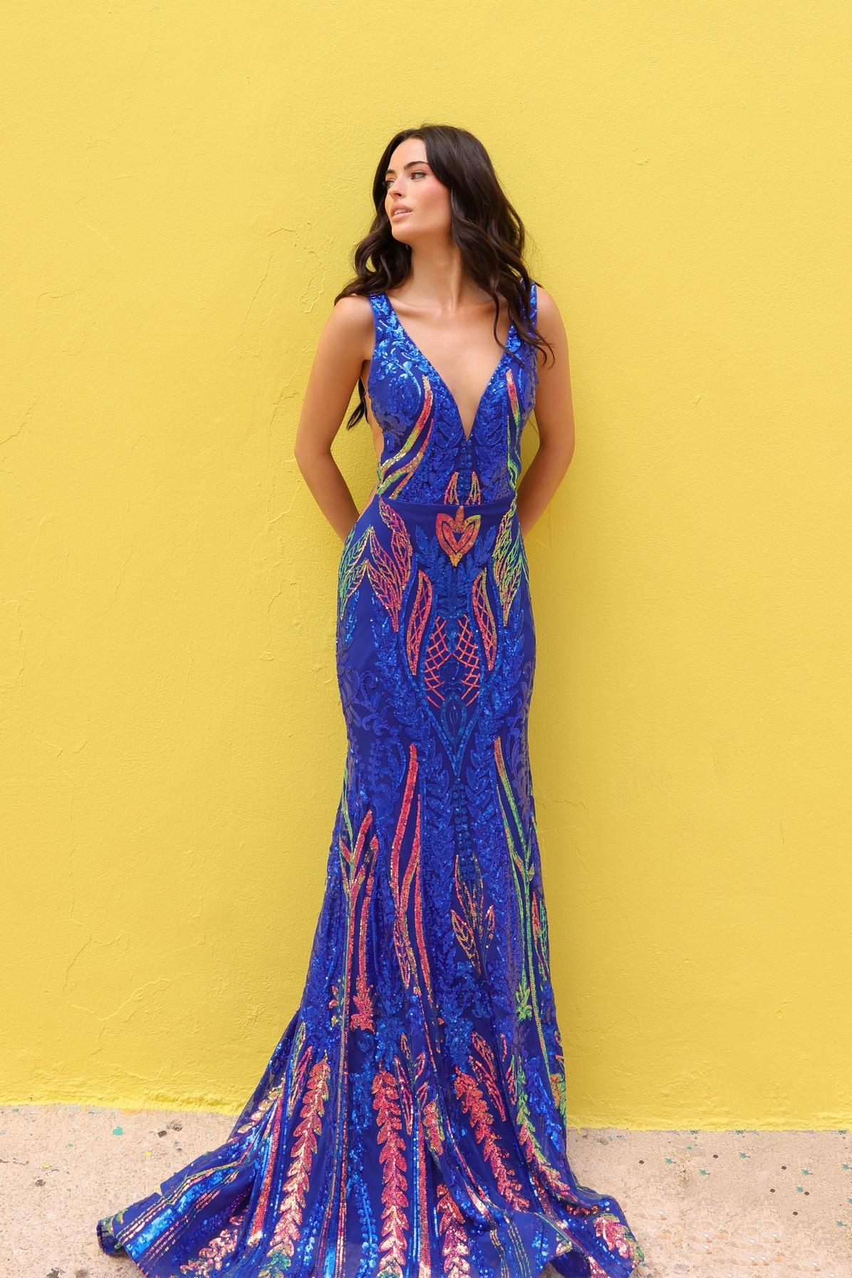 Prom / Evening Dress - Mermaid Sequin Glamour Gown