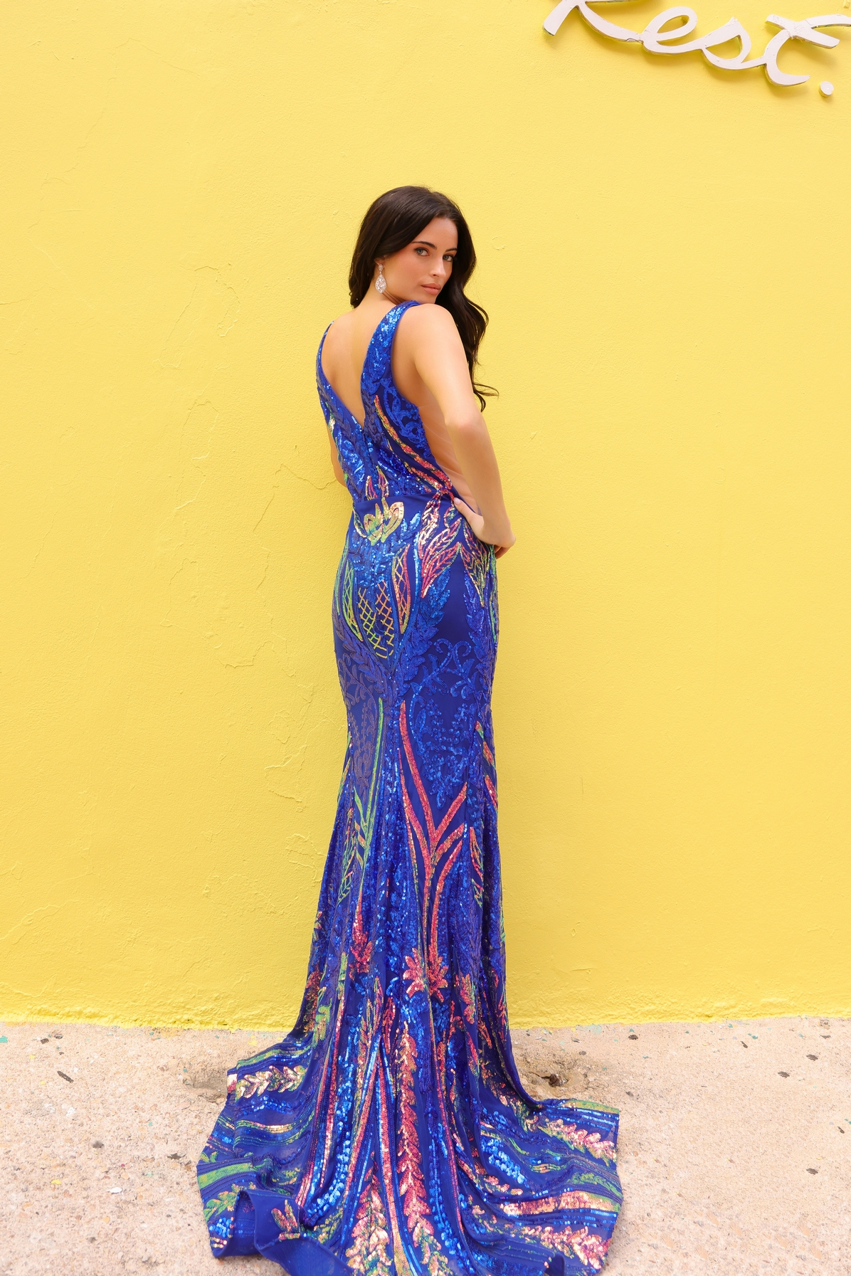 Prom / Evening Dress - Mermaid Sequin Glamour Gown