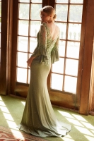Mother of the Bride -  A-Line Stretch Glitter Long Gown - CH-NAMD129