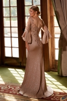 Mother of the Bride -  A-Line Stretch Glitter Long Gown - CH-NAMD129