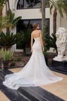 Strapless Mermaid Gown Floral Lace And Beaded Applique - CH-NAJE1061L