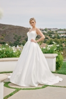  Wedding Dress - Satin Ball Gown With Strapless Sweetheart Bodice - CH-NAJE1085