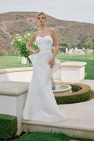  Wedding Dress - Stretch Satin Strapless Mermaid Sweetheart Neckline - CH-NAJW1044