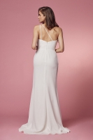 Wedding Dress - One Shoulder With Open Slit In The Front And Zipper On The Back - CH-NAE1005W