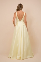 Long And Full A-line Gown With Sheer Side Cut Outs - CH-NAE156P