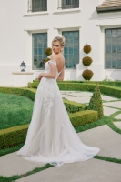 Wedding Dress - A-line Floral Embroidered Sweetheart Off-Shoulder Dress - CH-NAJE953