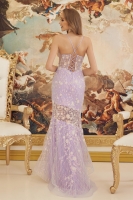 Prom / Evening Dress - Glitter Floral Gown - CH-NAC1195