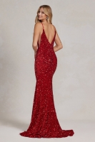 Prom / Evening Dress - Sequin Mermaid Gown with Intricate Detailing - CH-NAR1071
