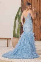 Prom / Evening Dress - w/ Feather - CH-NAC1119