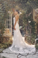 Wedding Dress - Floral Applique Mermaid Dress - CH-NAJW939