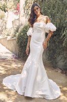 Wedding Dress - Detachable Sleeves Mermaid Wedding Dress - CH-NAJE966