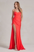 Prom / Evening Dress - Cowl Neck Low Back Mermaid Gown - CH-NAT1140