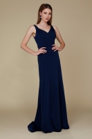 Prom, Evening Dress - Beautiful Sleeveless V-neck Prom Dress -  CH-NAQ011