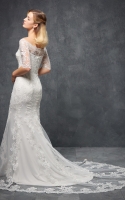 Plus Size - Mermaid Off-the-shoulder and Sweetheart Neckline Wedding Dress - EVANGELINE