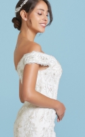 Mermaid Off the Shoulder with Beaded and Embroidery Wedding Dress - ARTEMIS