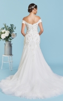 Mermaid Off the Shoulder with Beaded and Embroidery Wedding Dress - ARTEMIS