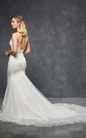 Mermaid V-neck with Sparkling Beads Straps Wedding Dress - MIRABELLE