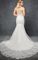 Mermaid V-neck with Sparkling Beads Straps Wedding Dress - MIRABELLE