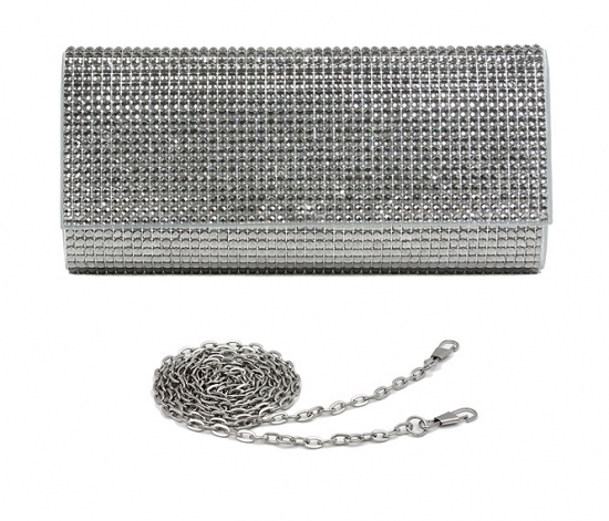 Evening Bag - Jeweled Acrylic Beads w/ Flap &ndash; BG-100317BD