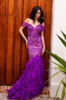 Prom / Evening Dress - w/ Feather - CH-NAC1461