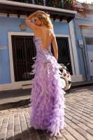 Prom / Evening Dress - w/ Feather - CH-NAC1413