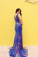Prom / Evening Dress - Mermaid Sequin Glamour Gown  - CH-NAR1402