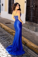 Prom / Evening Satin Embellished Gown - CH-NAA1374