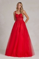 Prom / Evening Sheer Tulle Sweetheart Gown with Intricate Beadwork