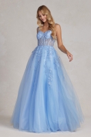 Prom / Evening Sheer Tulle Sweetheart Gown with Intricate Beadwork