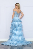 Prom / Sweetheart Tiered Lace Prom Dress - CH-NAR1299