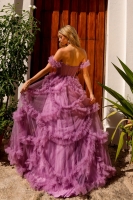 Prom / A-line Off-the-Shoulder Tulle Dress - CH-NAY1472