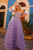 Prom / Tiered Lace Tulle Dresses - CH-NAT1338