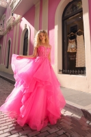 Prom / Tiered Lace Tulle Dresses - CH-NAH1351