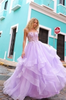 Prom / Tiered Lace Tulle Dresses - CH-NAH1351