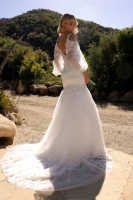Wedding Dress - V-neck Long Sleeve Bridal Gowns - CH-NAJE983L