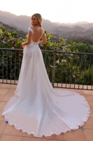 Wedding Dress - Plunging V-Neck Off-shoulder Lace Bridal Gowns - CH-NAJE995L
