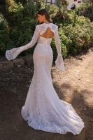 Wedding Dress - Plunging V-Neck Long Sleeves Lace Bridal Gowns - CH-NAJE994L