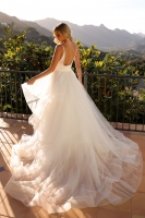 Wedding Dress - A-Line Plunge V-Neck Bridal Gowns - CH-NAJE997
