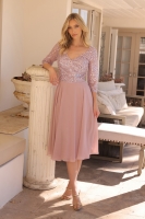 Mother of the Bride - Sequin Bodice With Chiffon Skirt - CH-NAMF104