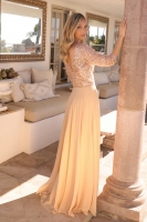 Mother of the Bride - Sequin Bodice with A-Line Gown - CH-NAMF103
