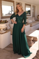 Mother of the Bride - Sequin Bodice with A-Line Gown - CH-NAMF103