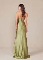 Prom / Evening Gown - Long Formal Satin Fitted Dress - CH-NAT1500