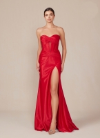 Prom / Evening Gown - Strapless Evening Dress - CH-NAT1489